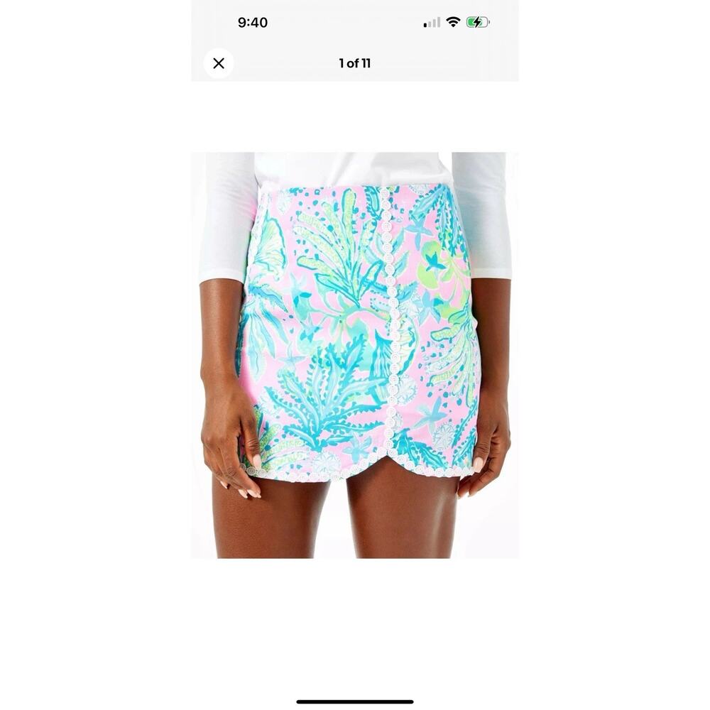 Lilly Pulitzer Patty Skort Mandevilla Baby Hip Nautic #001547 Sz 6‎